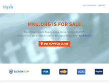 Tablet Screenshot of mku.org